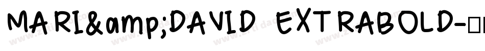 MARI&DAVID EXTRABOLD字体转换